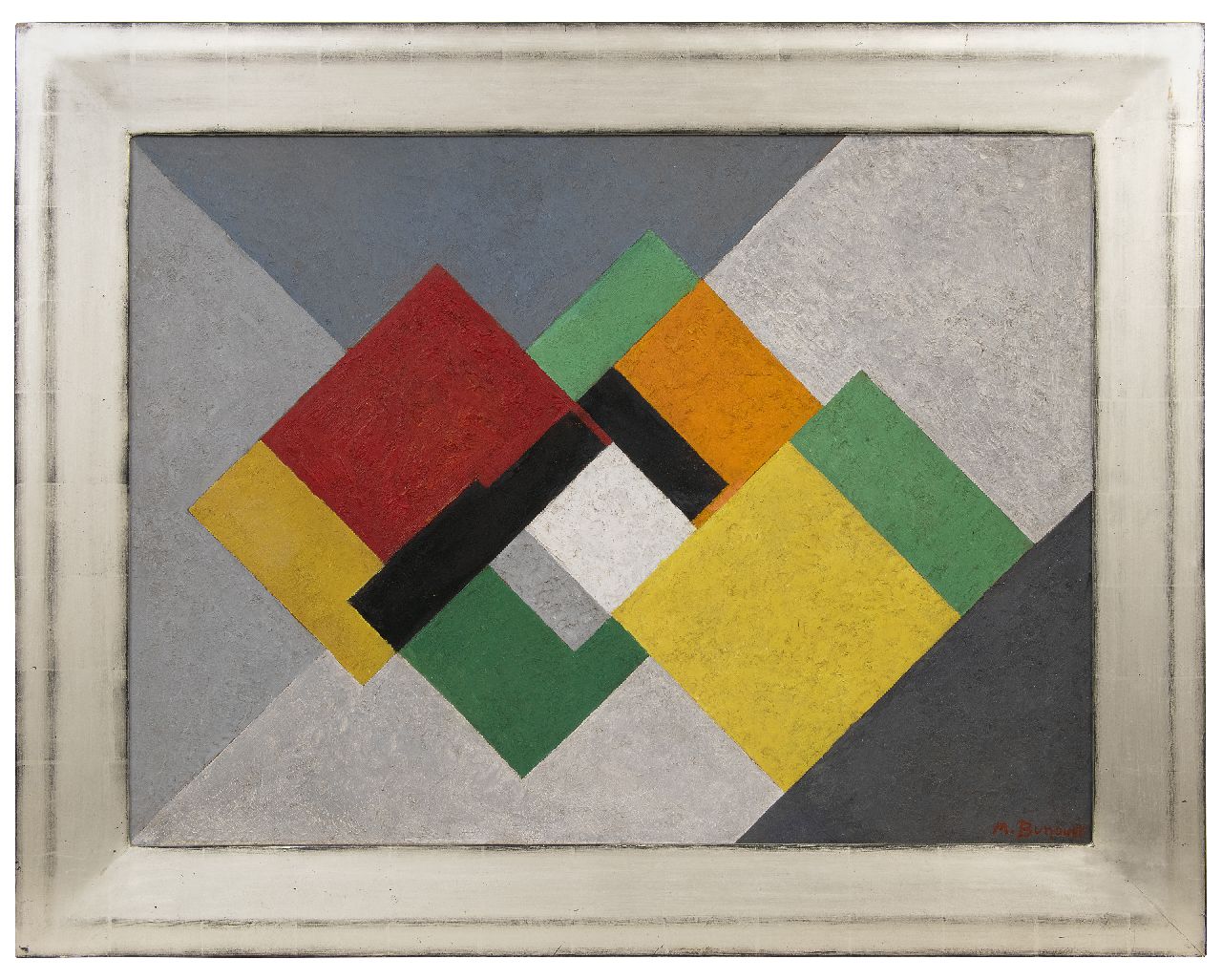 Bunoust M.  | Madeleine Bunoust | Schilderijen te koop aangeboden | Zonder titel, olieverf op board 60,0 x 81,0 cm, gesigneerd rechtsonder en verso en te dateren ca. 1952