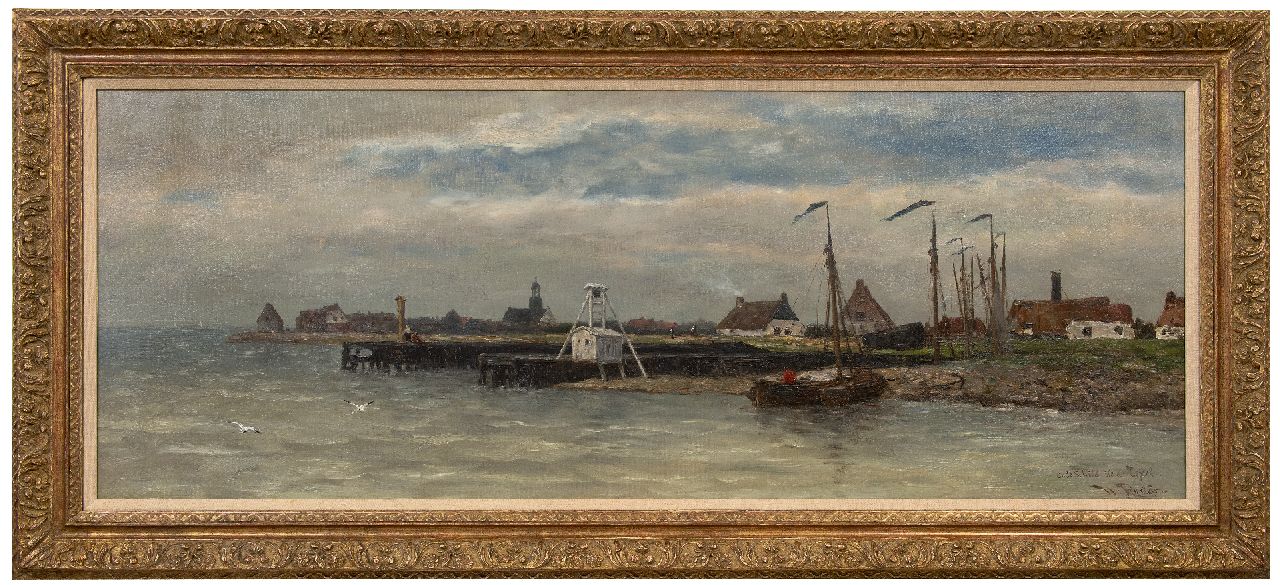 Roelofs W. | Willem Roelofs, Oude-Schild Ile de Texel, olieverf op doek 57,5 x 150,5 cm, gesigneerd rechtsonder Roelofs W. | Willem Roelofs, Oude-Schild Ile de Texel, olieverf op doek 57,5 x 150,5 cm, gesigneerd rechtsonder