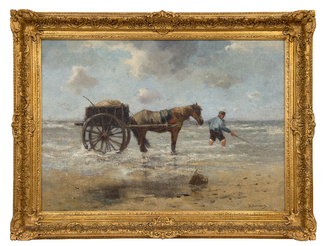 Scherrewitz J.F.C. | Johan Frederik Cornelis Scherrewitz | Schilderijen te koop aangeboden | Garnalenvisser, olieverf op doek 60,2 x 85,0 cm, gesigneerd rechtsonder Scherrewitz J.F.C. | Johan Frederik Cornelis Scherrewitz | Schilderijen te koop aangeboden | Garnalenvisser, olieverf op doek 60,2 x 85,0 cm, gesigneerd rechtsonder