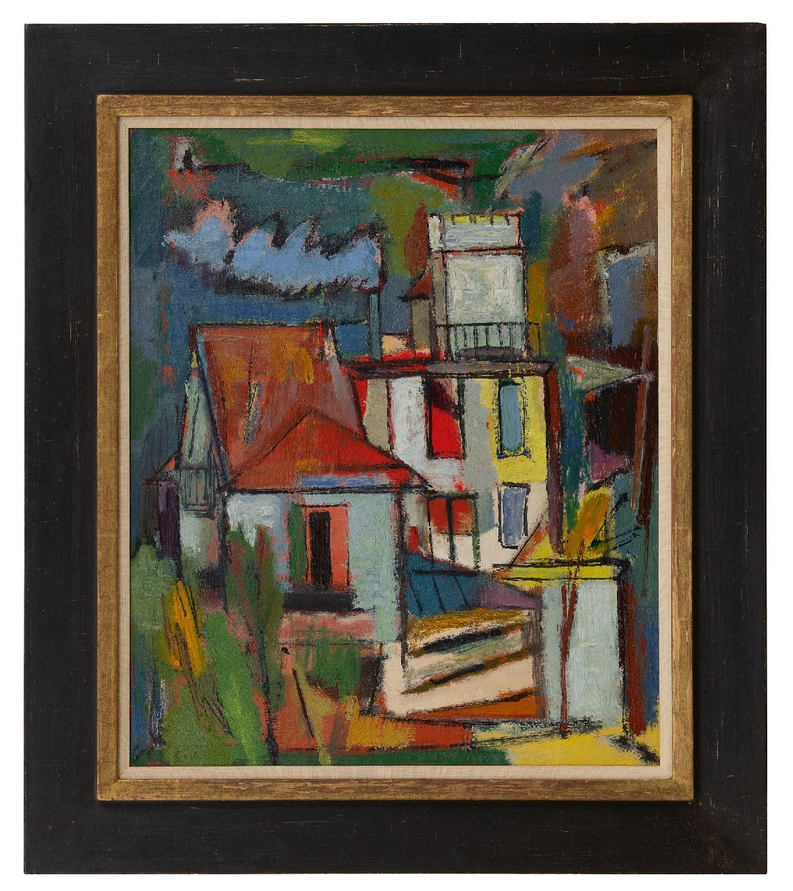Velde G. van | Gerardus 'Geer' van Velde, Village, olieverf op doek 55,5 x 46,3 cm, gesigneerd linksonder en te dateren ca. 1930