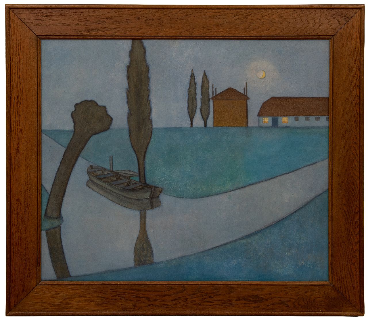 Koning D. | Dirk Koning, Landschap met hooiberg, olieverf op board 61,7 x 72,7 cm, gesigneerd rechtsonder en gedateerd 1928 Koning D. | Dirk Koning, Landschap met hooiberg, olieverf op board 61,7 x 72,7 cm, gesigneerd rechtsonder en gedateerd 1928