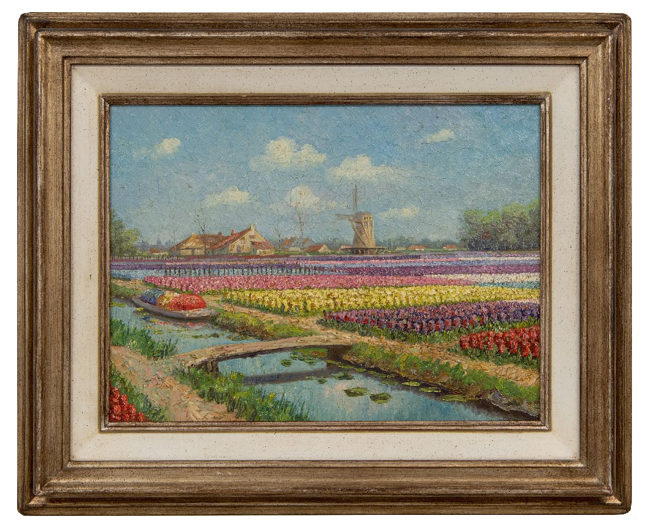 Fels C.L.  | Cornelis Lambertus Fels, Bollenvelden, olieverf op doek 30,3 x 40,3 cm, gesigneerd rechtsonder