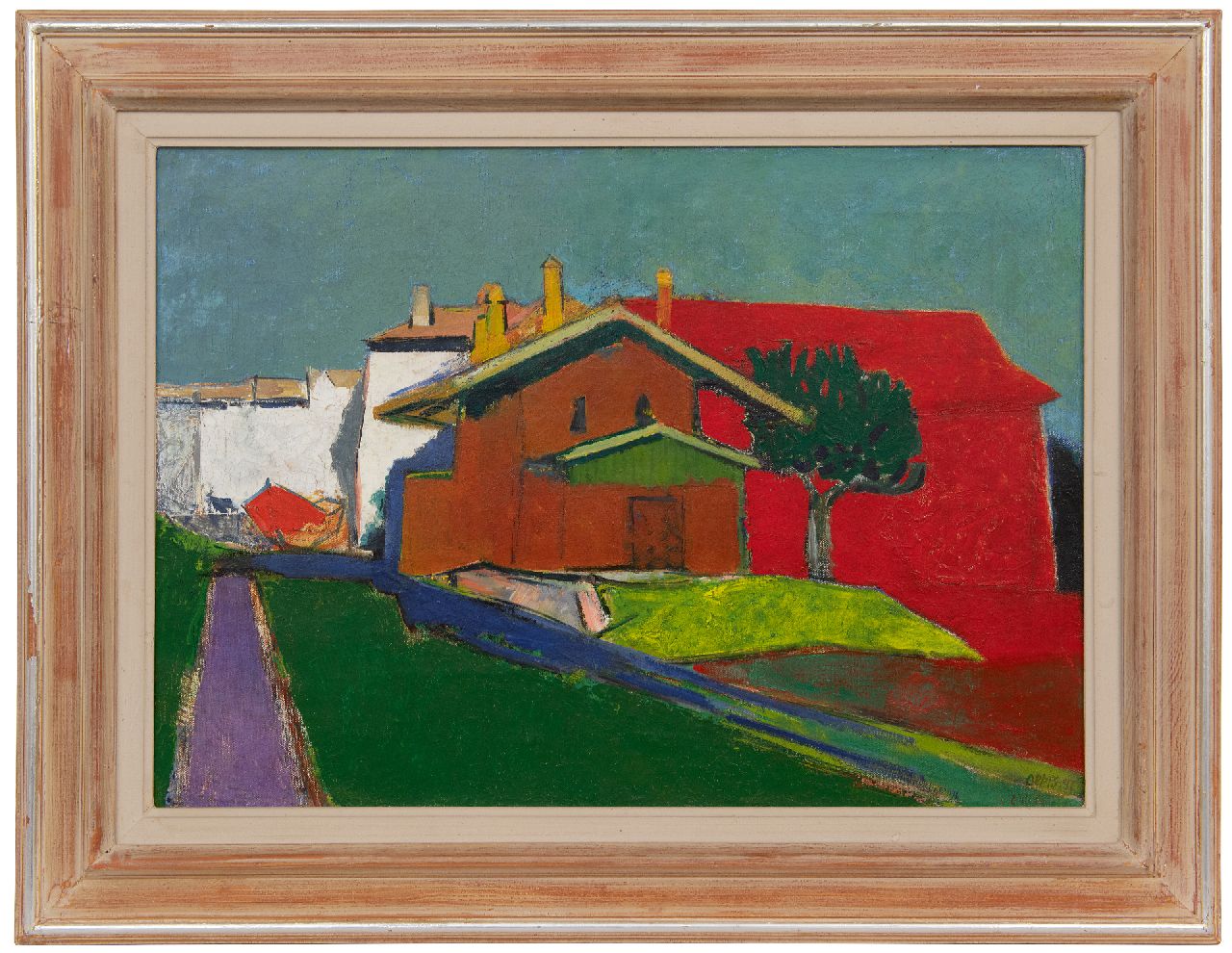 Oepts W.A. | Willem Anthonie 'Wim' Oepts | Schilderijen te koop aangeboden | Paysage, olieverf op doek 45,9 x 65,1 cm, gesigneerd rechtsonder (tweemaal) en gedateerd '47 Oepts W.A. | Willem Anthonie 'Wim' Oepts | Schilderijen te koop aangeboden | Paysage, olieverf op doek 45,9 x 65,1 cm, gesigneerd rechtsonder (tweemaal) en gedateerd '47