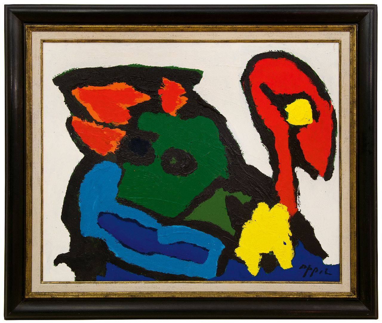 Appel C.K. | Christiaan 'Karel' Appel | Schilderijen te koop aangeboden | Zonder titel (Dier), acryl op papier op doek 69,1 x 85,0 cm, gesigneerd rechtsonder Appel C.K. | Christiaan 'Karel' Appel | Schilderijen te koop aangeboden | Zonder titel (Dier), acryl op papier op doek 69,1 x 85,0 cm, gesigneerd rechtsonder