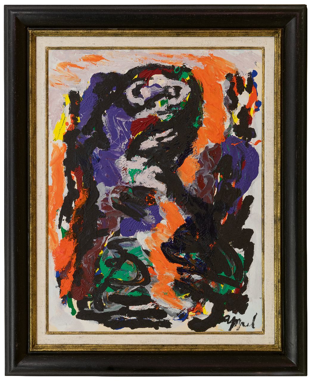 Appel C.K. | Christiaan 'Karel' Appel | Schilderijen te koop aangeboden | Zonder titel (Vogelfiguur), olieverf op papier op doek 68,4 x 52,5 cm, gesigneerd rechtsonder Appel C.K. | Christiaan 'Karel' Appel | Schilderijen te koop aangeboden | Zonder titel (Vogelfiguur), olieverf op papier op doek 68,4 x 52,5 cm, gesigneerd rechtsonder