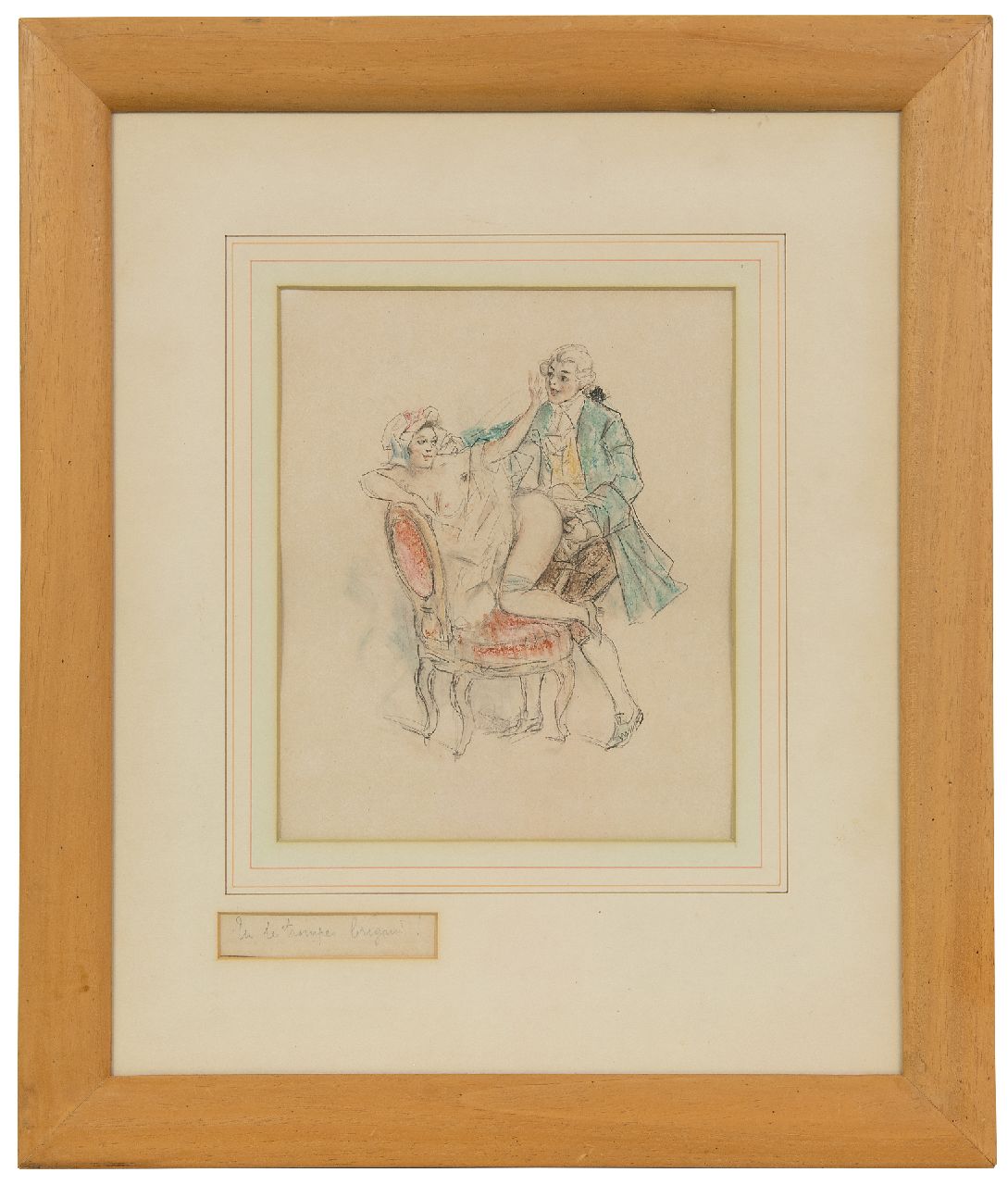 Poulton T.L. | Thomas Leycester 'Tom' Poulton, Tu te trompes brigand! / Je vergist je schurk!, kleurpotlood op papier 21,5 x 18,0 cm Poulton T.L. | Thomas Leycester 'Tom' Poulton, Tu te trompes brigand! / Je vergist je schurk!, kleurpotlood op papier 21,5 x 18,0 cm