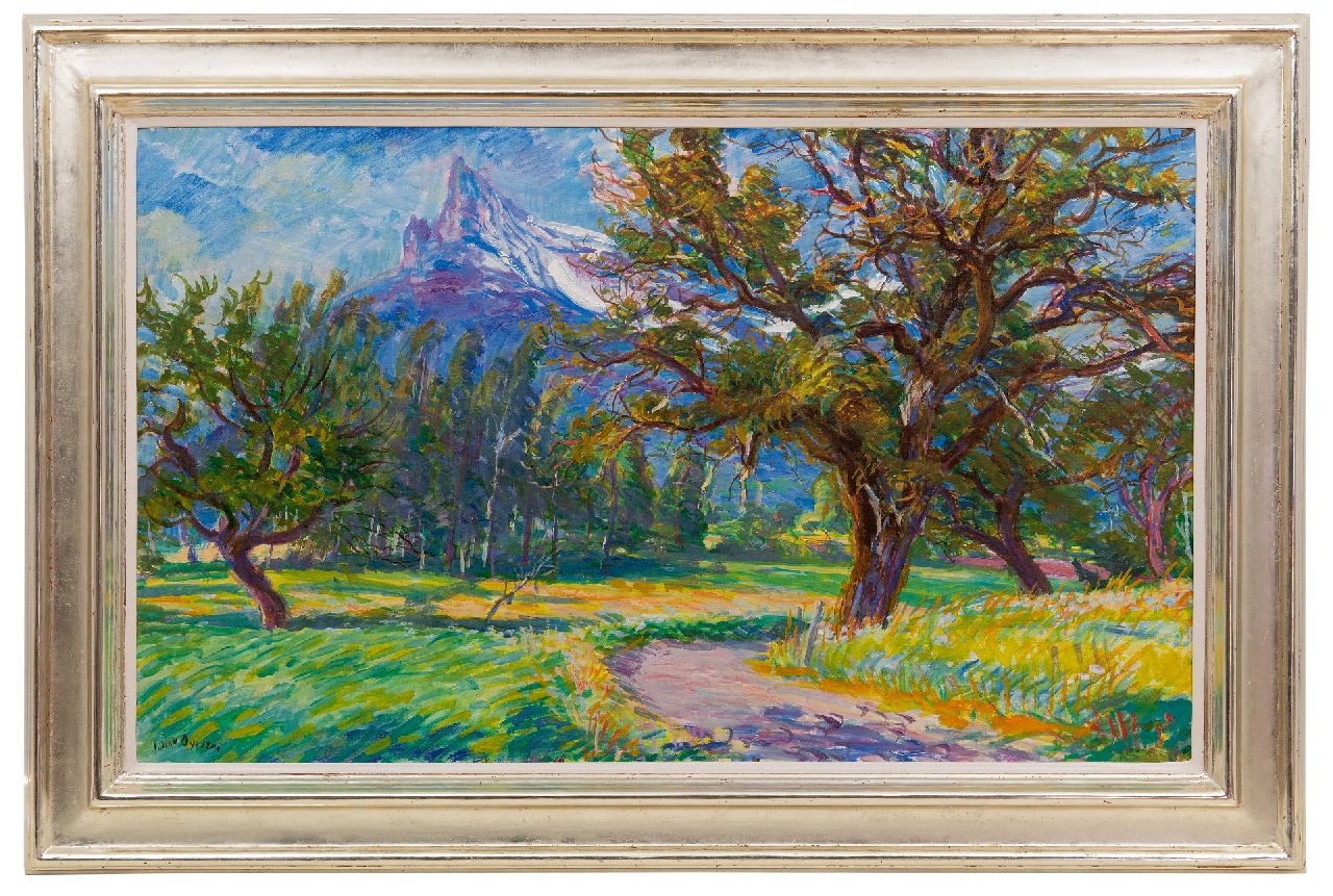Dijkstra J. | Johannes 'Johan' Dijkstra | Schilderijen te koop aangeboden | Zonnig landschap met besneeuwde bergen, olieverf op doek 60,4 x 100,5 cm, gesigneerd linksonder Dijkstra J. | Johannes 'Johan' Dijkstra | Schilderijen te koop aangeboden | Zonnig landschap met besneeuwde bergen, olieverf op doek 60,4 x 100,5 cm, gesigneerd linksonder