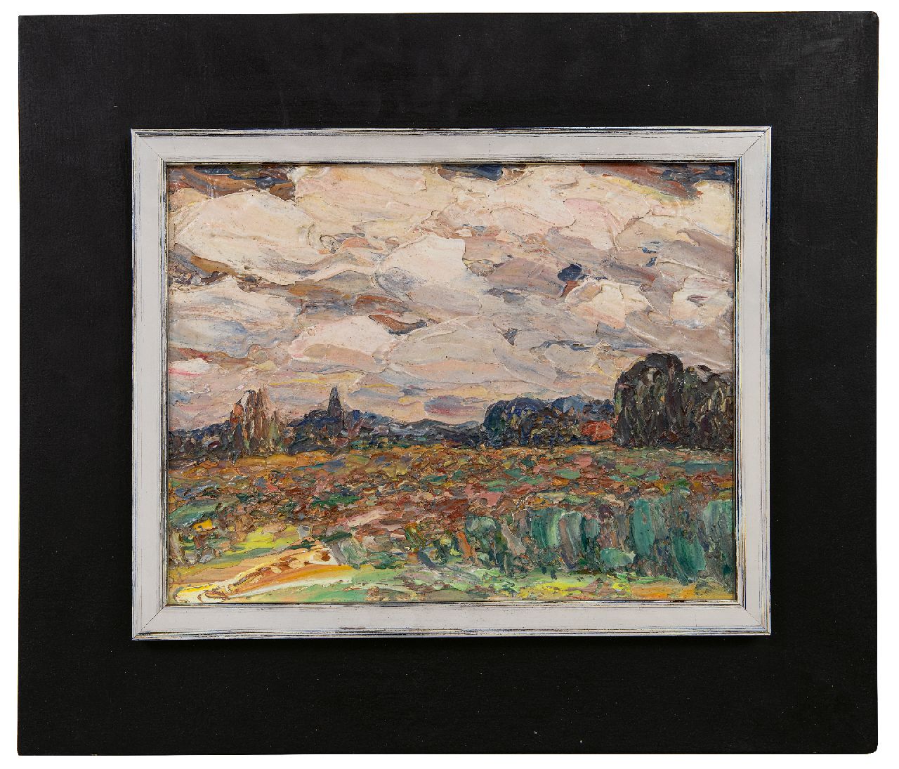 Gestel L.  | Leendert 'Leo' Gestel | Schilderijen te koop aangeboden | Landschap, Blaricum, olieverf op schildersboard 20,9 x 27,1 cm, gesigneerd verso en verso gedateerd '39