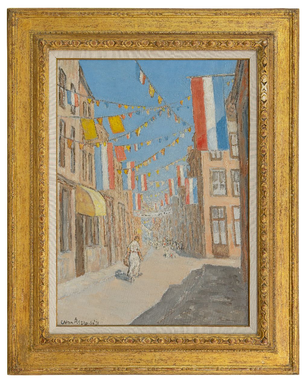 Assendelft C.A. van | Cornelis Albert van Assendelft, Koninginnedag, olieverf op doek 60,0 x 43,3 cm, gesigneerd linksonder