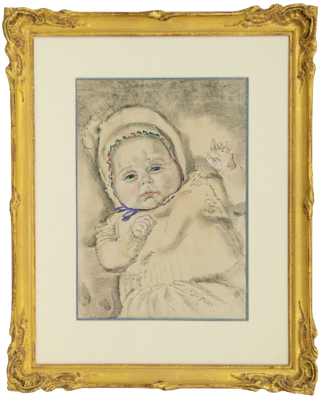 Sluijters J.C.B. | Johannes Carolus Bernardus 'Jan' Sluijters | Aquarellen en tekeningen te koop aangeboden | Baby, houtskool en aquarel op papier 37,0 x 27,2 cm, gesigneerd rechtsonder Sluijters J.C.B. | Johannes Carolus Bernardus 'Jan' Sluijters | Aquarellen en tekeningen te koop aangeboden | Baby, houtskool en aquarel op papier 37,0 x 27,2 cm, gesigneerd rechtsonder