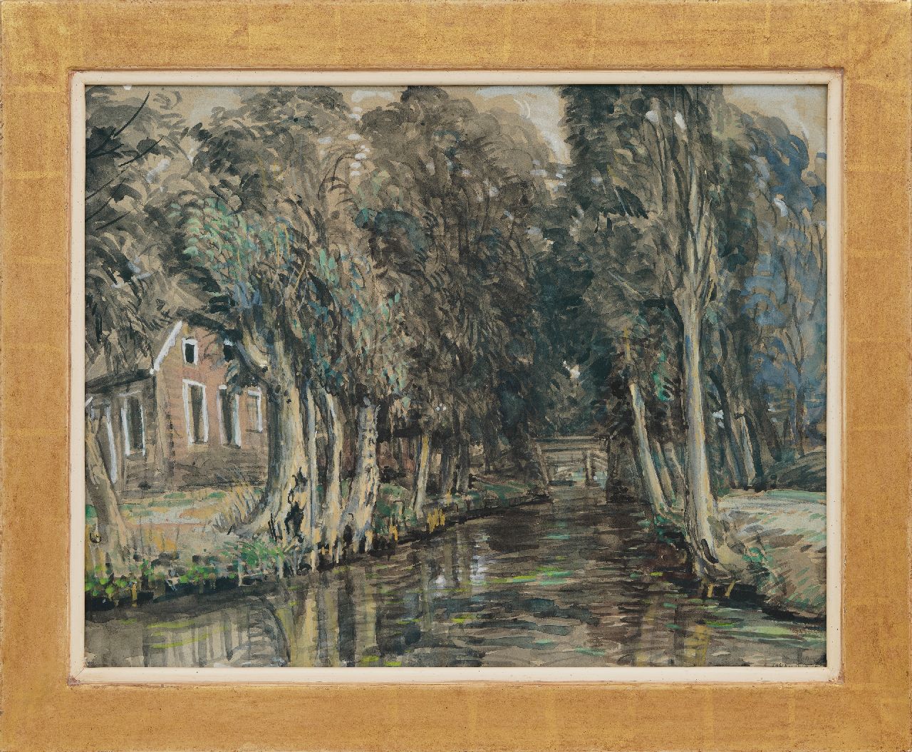 Dijkstra J. | Johannes 'Johan' Dijkstra | Aquarellen en tekeningen te koop aangeboden | Giethoorn, aquarel op papier 51,2 x 66,0 cm, gesigneerd rechtsonder Dijkstra J. | Johannes 'Johan' Dijkstra | Aquarellen en tekeningen te koop aangeboden | Giethoorn, aquarel op papier 51,2 x 66,0 cm, gesigneerd rechtsonder