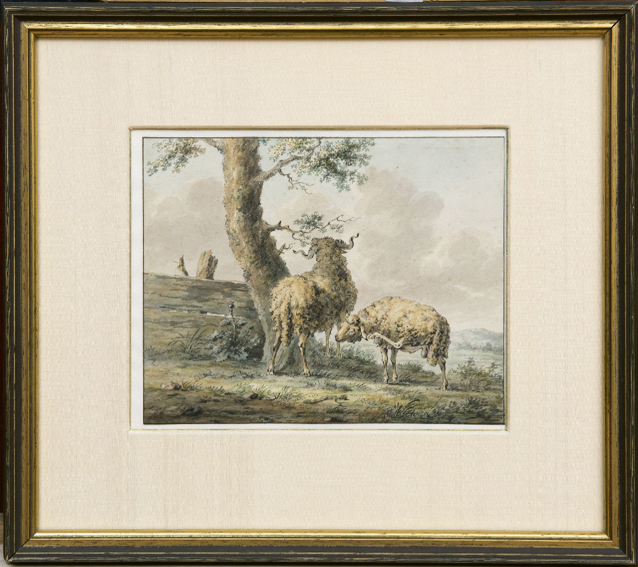 Knoll F.C. | Franciscus Cornelis Knoll, Twee rammen, potlood en aquarel op papier 16,0 x 20,0 cm Knoll F.C. | Franciscus Cornelis Knoll, Twee rammen, potlood en aquarel op papier 16,0 x 20,0 cm