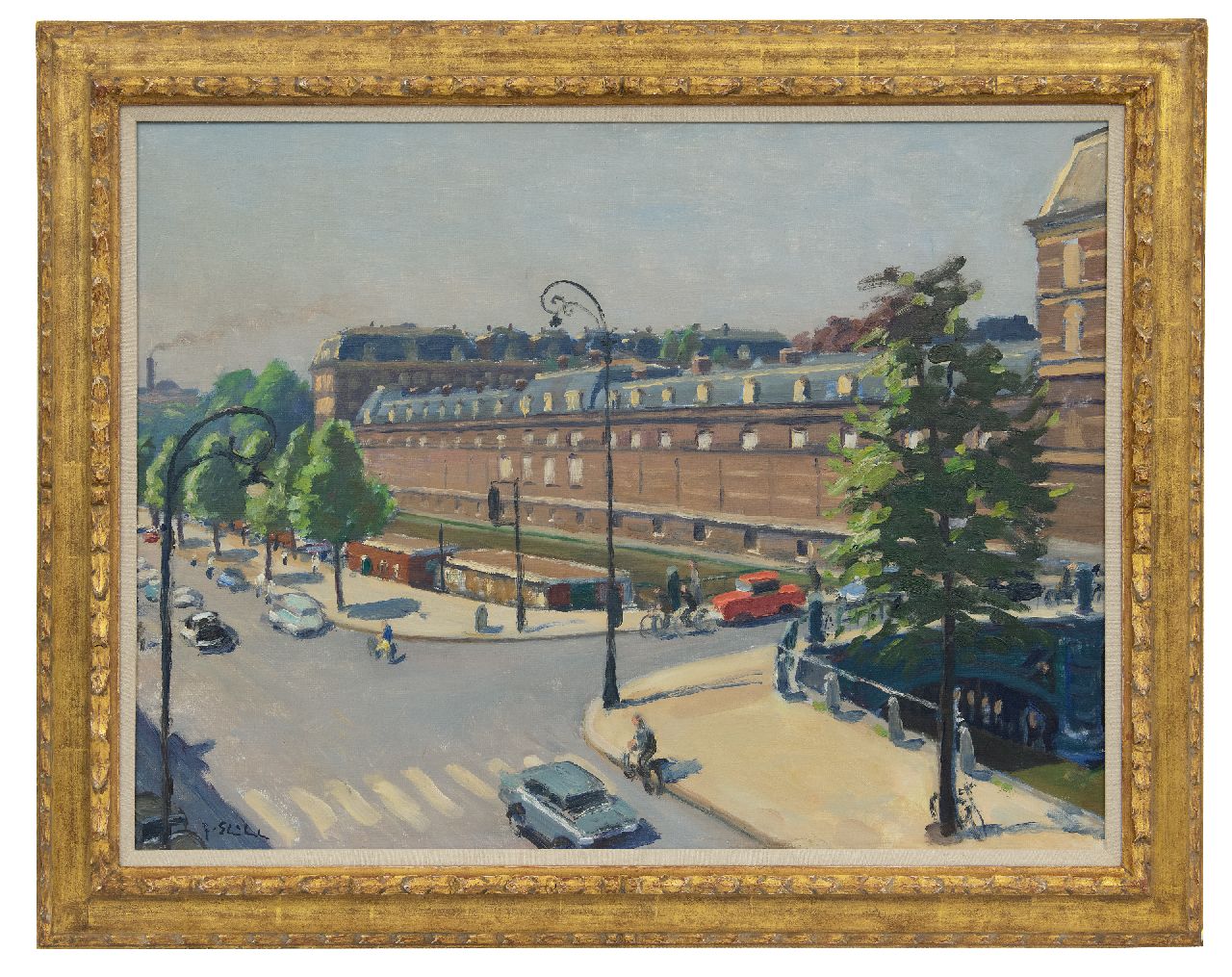 Stierhout J.A.U. | Josephus Antonius Ubaldus 'Joop' Stierhout | Schilderijen te koop aangeboden | De Galerij (achterzijde) aan de Stadhouderskade, Amsterdam, olieverf op doek 59,9 x 79,9 cm, gesigneerd linksonder Stierhout J.A.U. | Josephus Antonius Ubaldus 'Joop' Stierhout | Schilderijen te koop aangeboden | De Galerij (achterzijde) aan de Stadhouderskade, Amsterdam, olieverf op doek 59,9 x 79,9 cm, gesigneerd linksonder