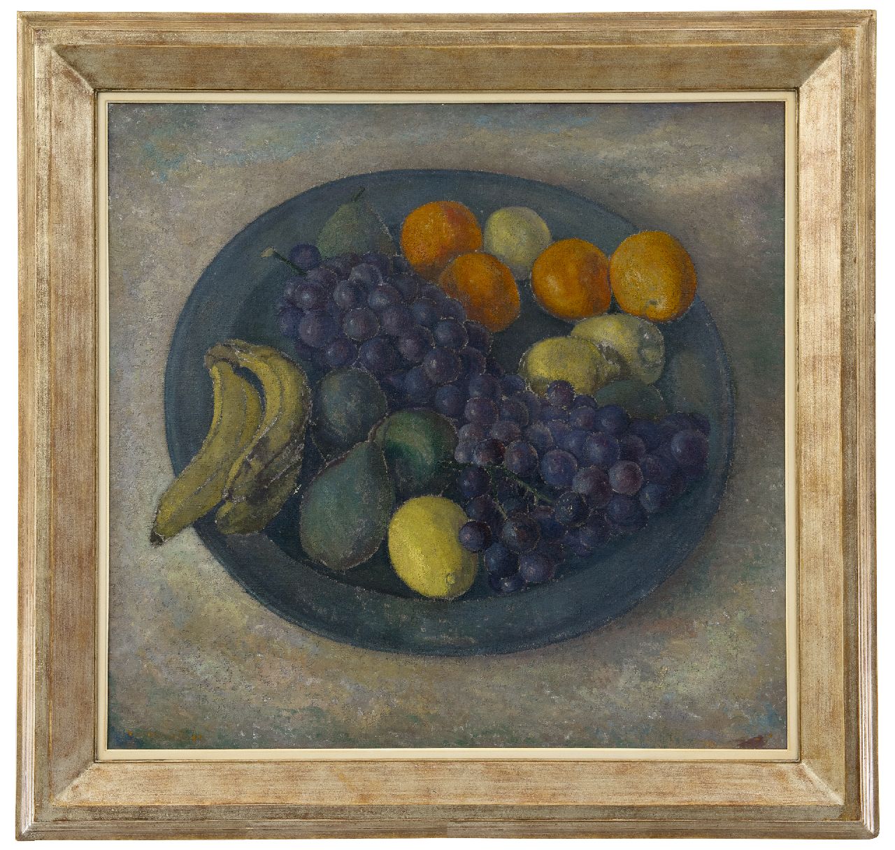 Herwijnen J.A.G. van | Johannes Adrianus George 'Jan' van Herwijnen | Schilderijen te koop aangeboden | Fruitstilleven, olieverf op doek 76,1 x 80,0 cm, gesigneerd linksonder en te dateren ca. 1936-1937 Herwijnen J.A.G. van | Johannes Adrianus George 'Jan' van Herwijnen | Schilderijen te koop aangeboden | Fruitstilleven, olieverf op doek 76,1 x 80,0 cm, gesigneerd linksonder en te dateren ca. 1936-1937