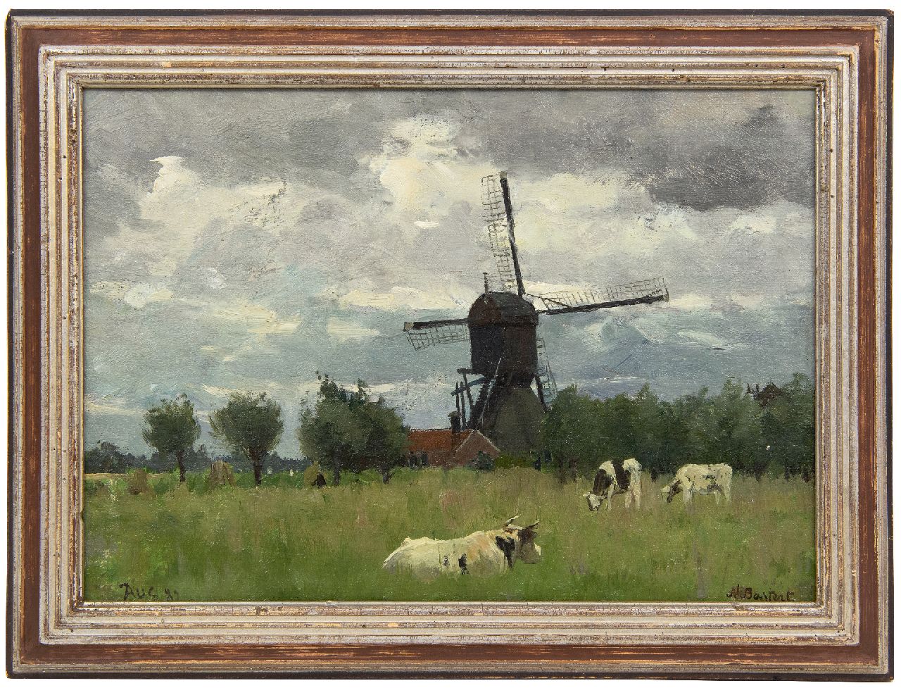 Bastert S.N. | Syvert 'Nicolaas' Bastert | Schilderijen te koop aangeboden | Wipwatermolen van de polder Otterspoorbroek, Breukelen, olieverf op doek op paneel 24,5 x 34,0 cm, gesigneerd rechtsonder en gedateerd Aug. '82, zonder lijst Bastert S.N. | Syvert 'Nicolaas' Bastert | Schilderijen te koop aangeboden | Wipwatermolen van de polder Otterspoorbroek, Breukelen, olieverf op doek op paneel 24,5 x 34,0 cm, gesigneerd rechtsonder en gedateerd Aug. '82, zonder lijst