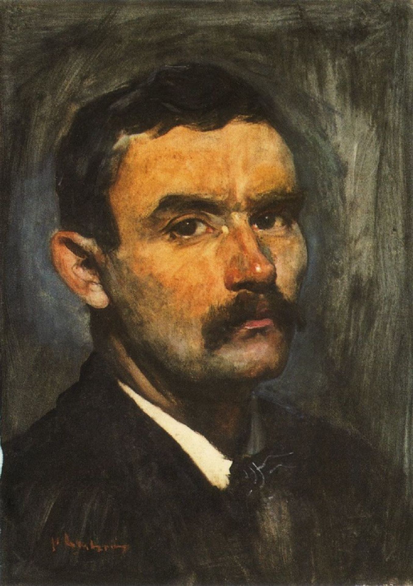 Portret van kunstenaar, kunstschilder, aquarellist en tekenaar Pieter Florentius Nicolaas Jacobus 'Floris' Arntzenius