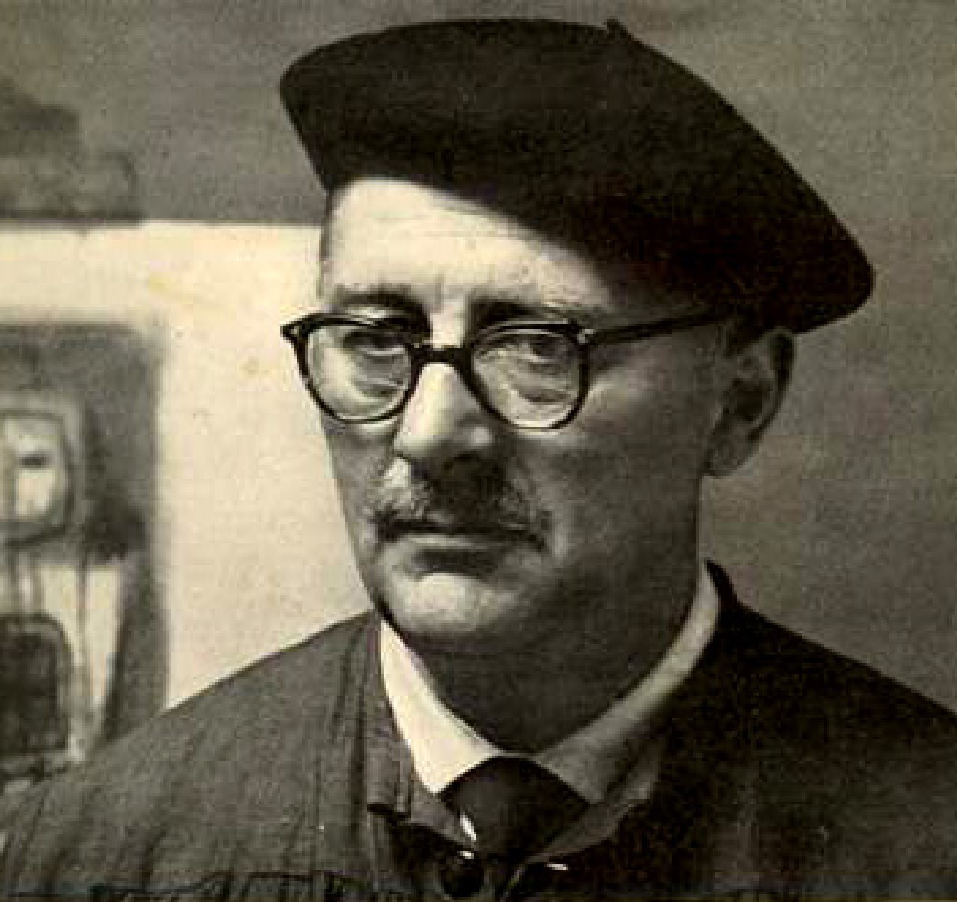 Portret van kunstenaar, kunstschilder, aquarellist en tekenaar Jacob 'Jaap' Nanninga