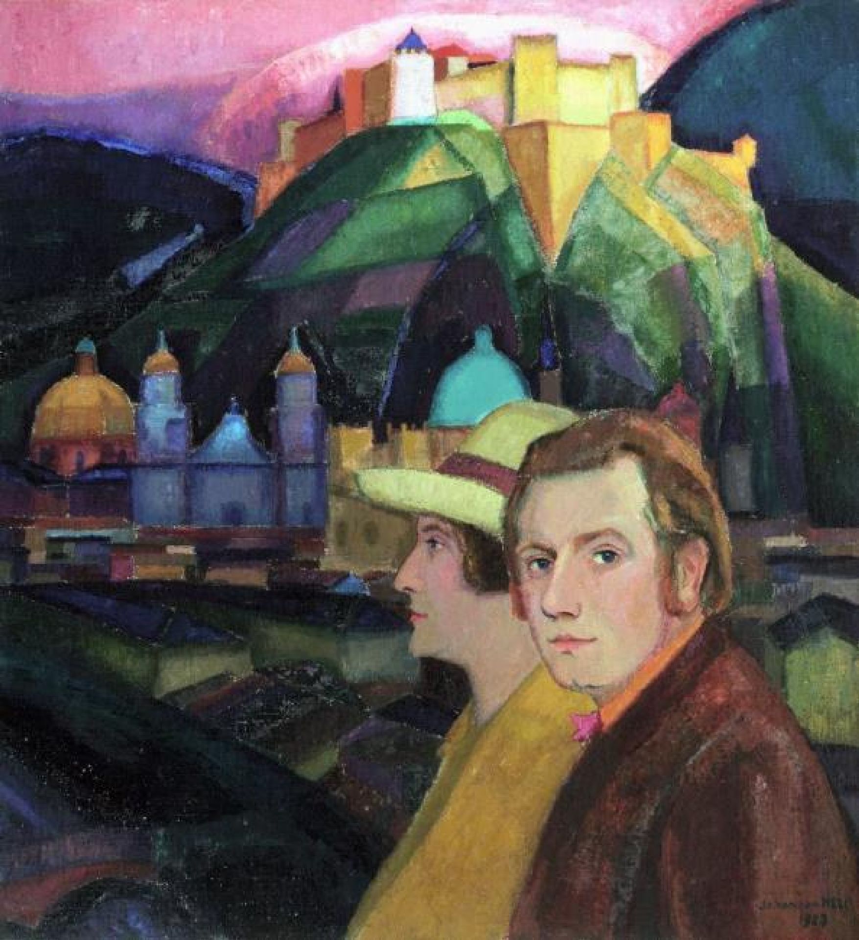 Portret van kunstenaar en kunstschilder Johannes Gerardus Diederik 'Johan' van Hell