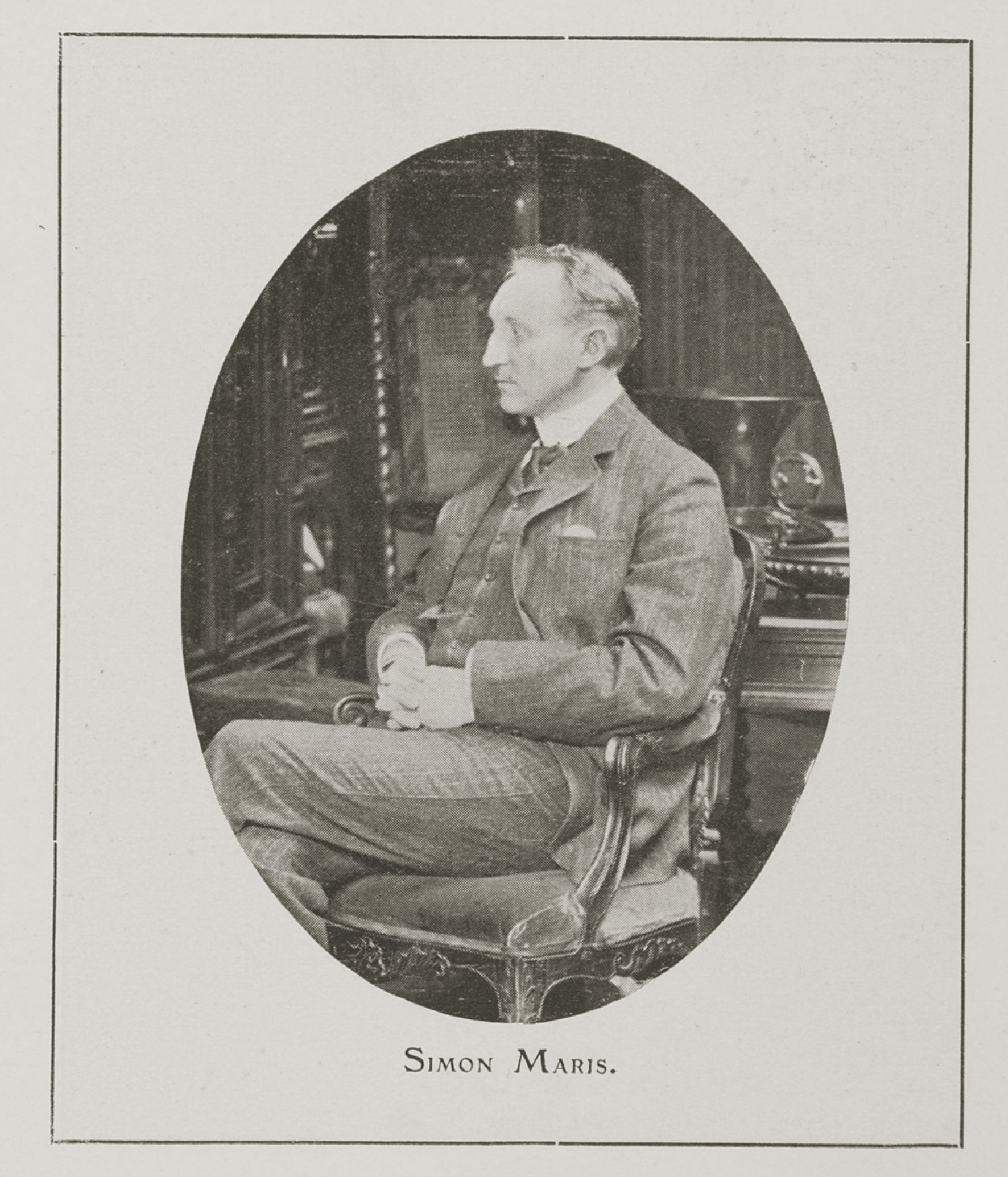 Portret van kunstenaar en kunstschilder Simon Willem Maris