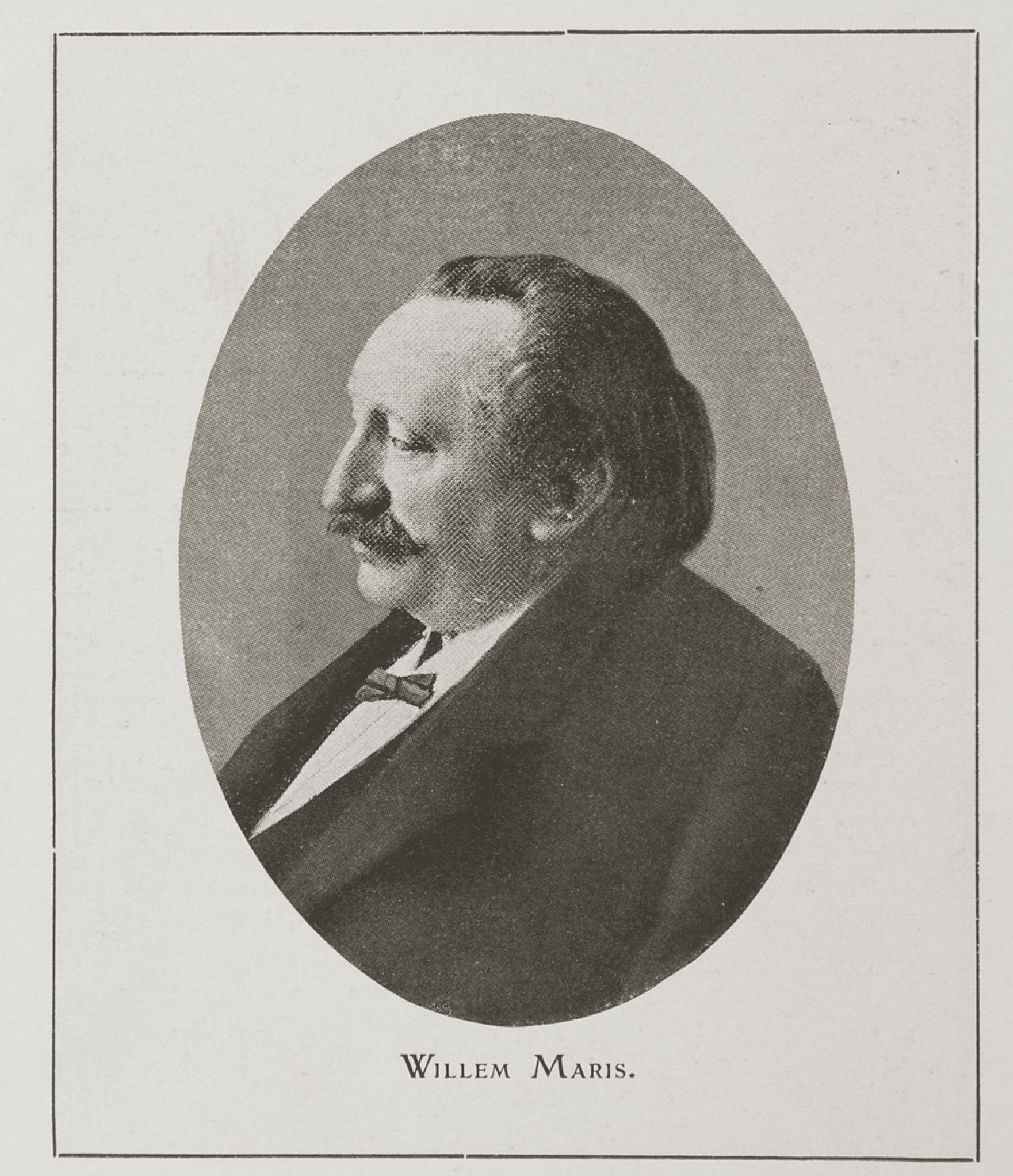 Portret van kunstenaar, kunstschilder, aquarellist en tekenaar Willem Maris