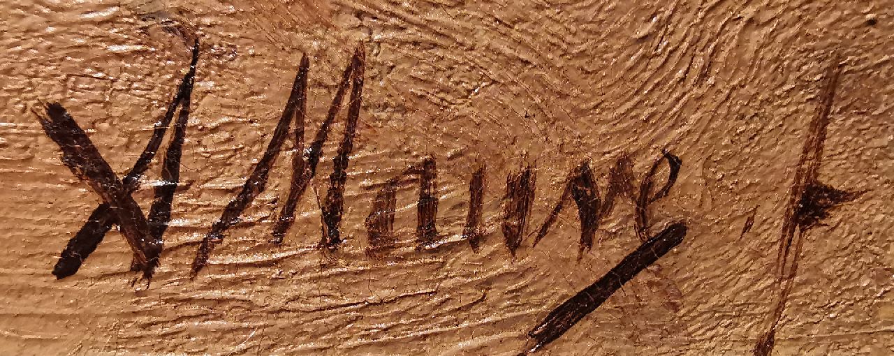 Anton Mauve signaturen Houtsprokkelaar