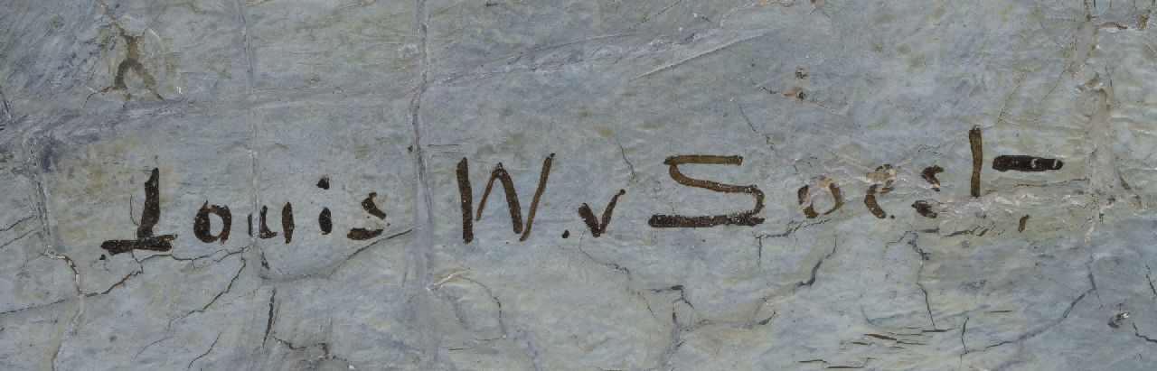 Louis van Soest signaturen Morgenstond in de winter