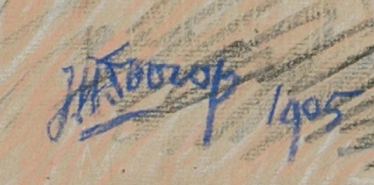 Jan Toorop signaturen Bonensnijder