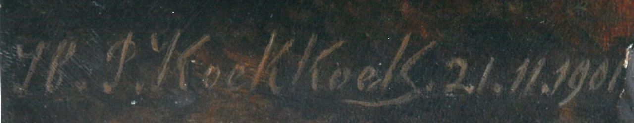 Hendrik Pieter Koekkoek signaturen Uil