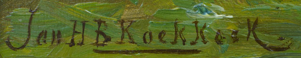 Jan H.B. Koekkoek signaturen Korenmolen De Lelie bij Kortenhoef