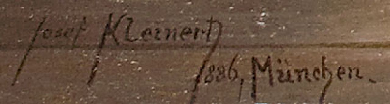 Joseph Edgar Kleinert signaturen Een kunststuk van wijn en wijnglazen