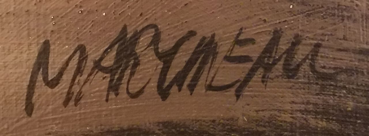 Anton Martineau signaturen Compositie met gezichten