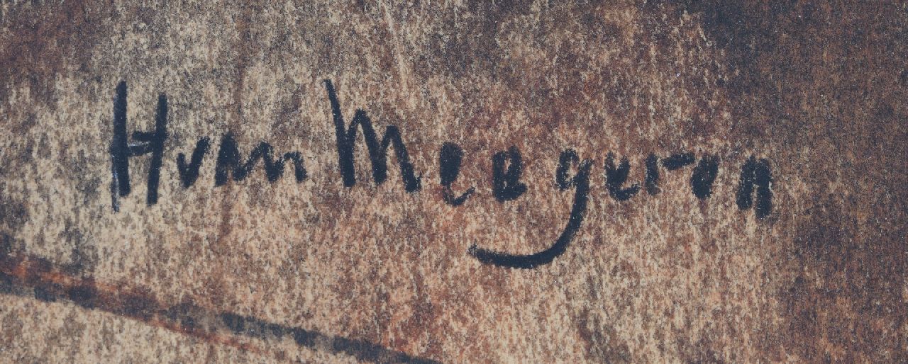 Han van Meegeren signaturen Liggend naakt voor een spiegel