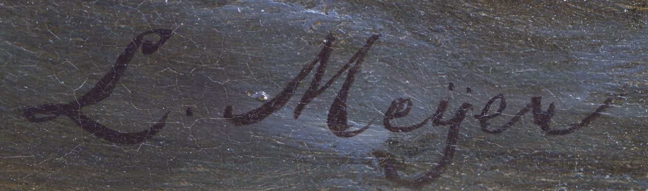 Louis Meijer signaturen Avondstemming op zee