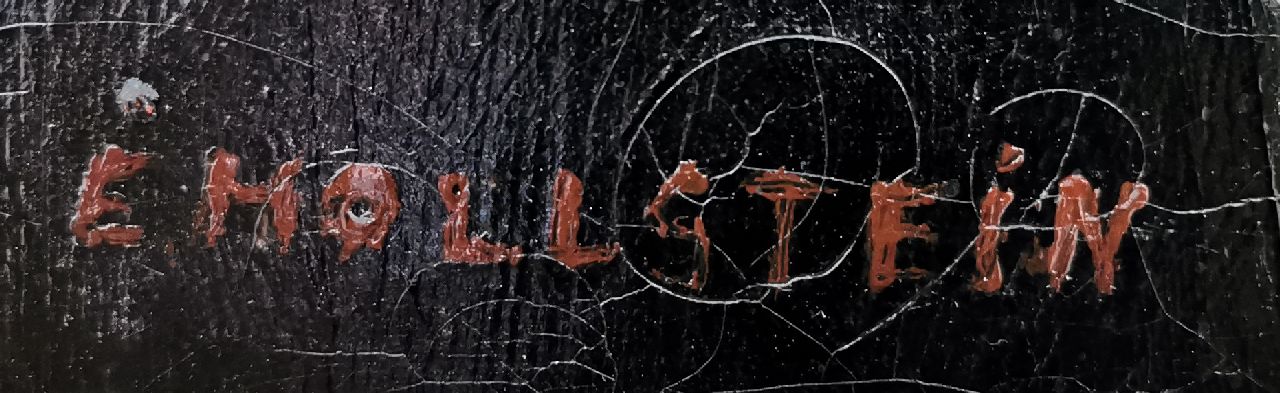 Erwin Hollstein signaturen Café, Parijs