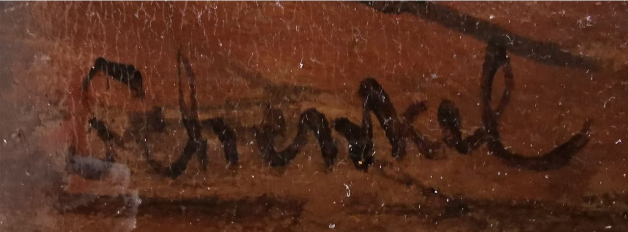 Jan Jakob Schenkel signaturen Schepenen bijeen in de consistoriekamer van de Grote Kerk, Breda