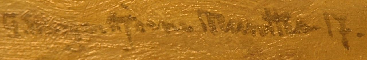 Morgenstjerne Munthe signaturen Na de vangst bij eb