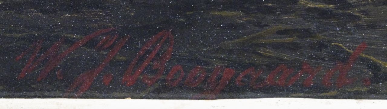 Willem Johan Boogaard signaturen Klaar voor het werk