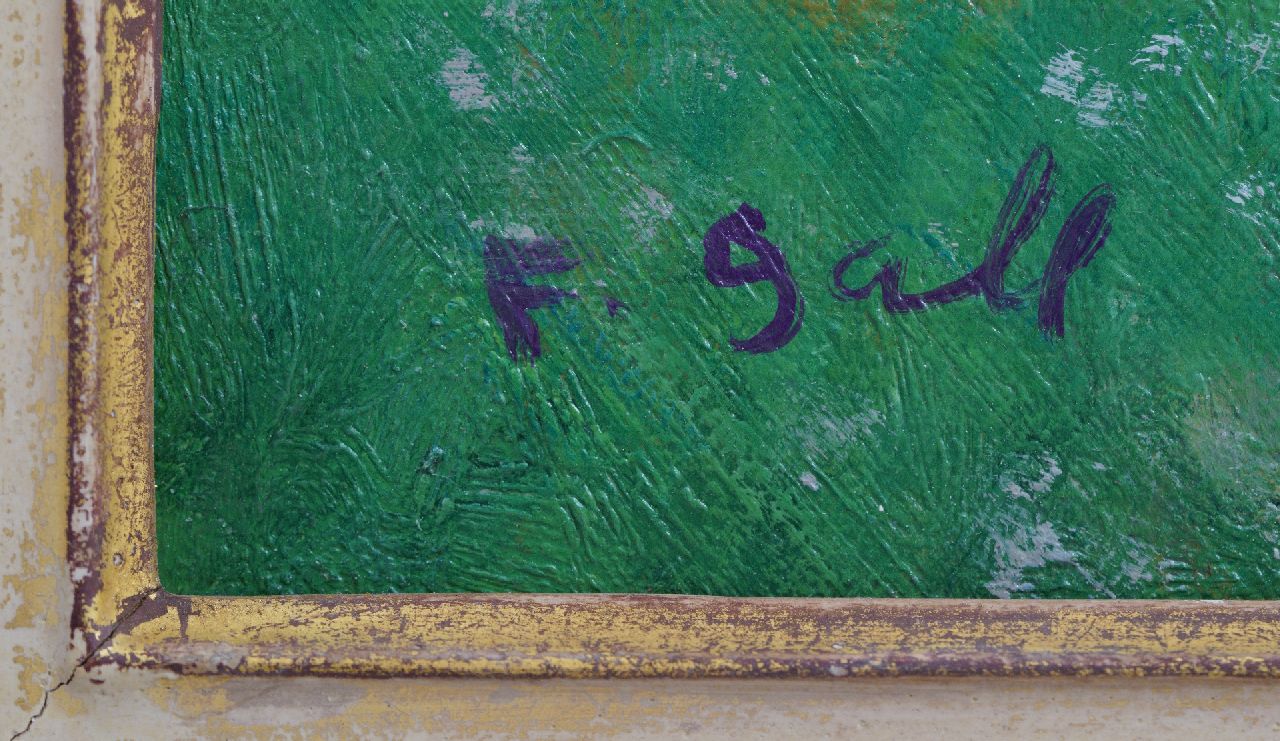 François Gall signaturen Dans le parc