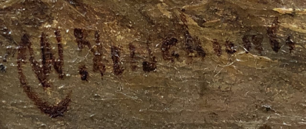 Wouterus Verschuur signaturen Rustend paard in een stal