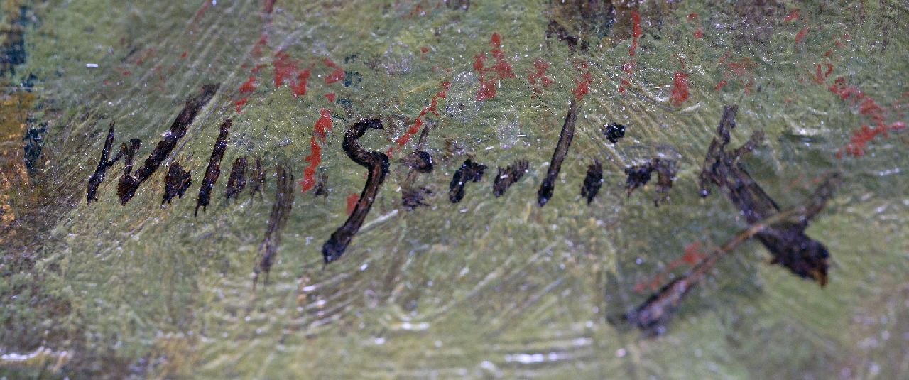 Willem Steelink jr. signaturen Grazende schapen op de heide