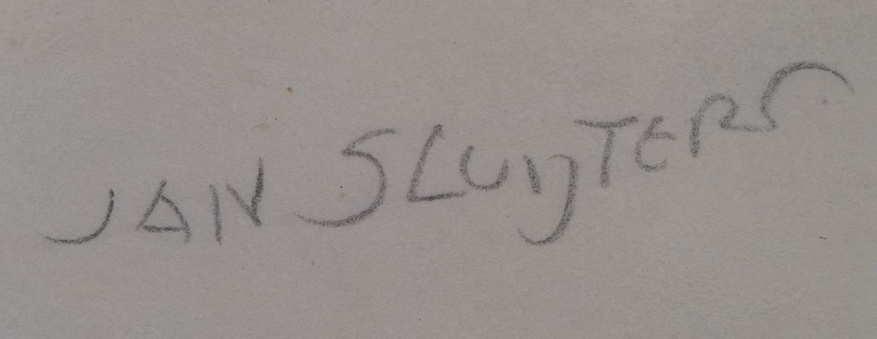Jan Sluijters signaturen Slapend kindje