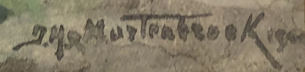 Johan Hendrik van Mastenbroek signaturen Gezicht op Streefkerk