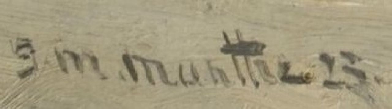 Morgenstjerne Munthe signaturen Wachten op de vangst