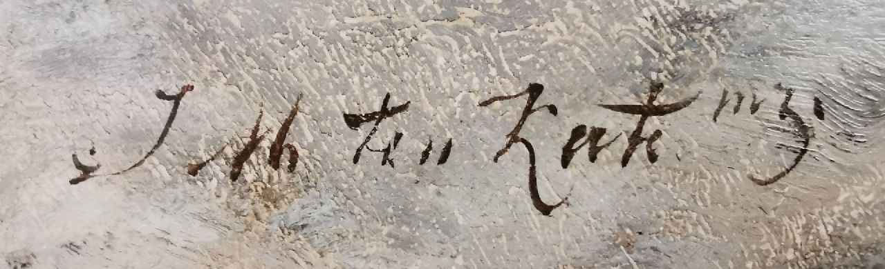 Johannes Marius ten Kate signaturen Voor het spelevaren