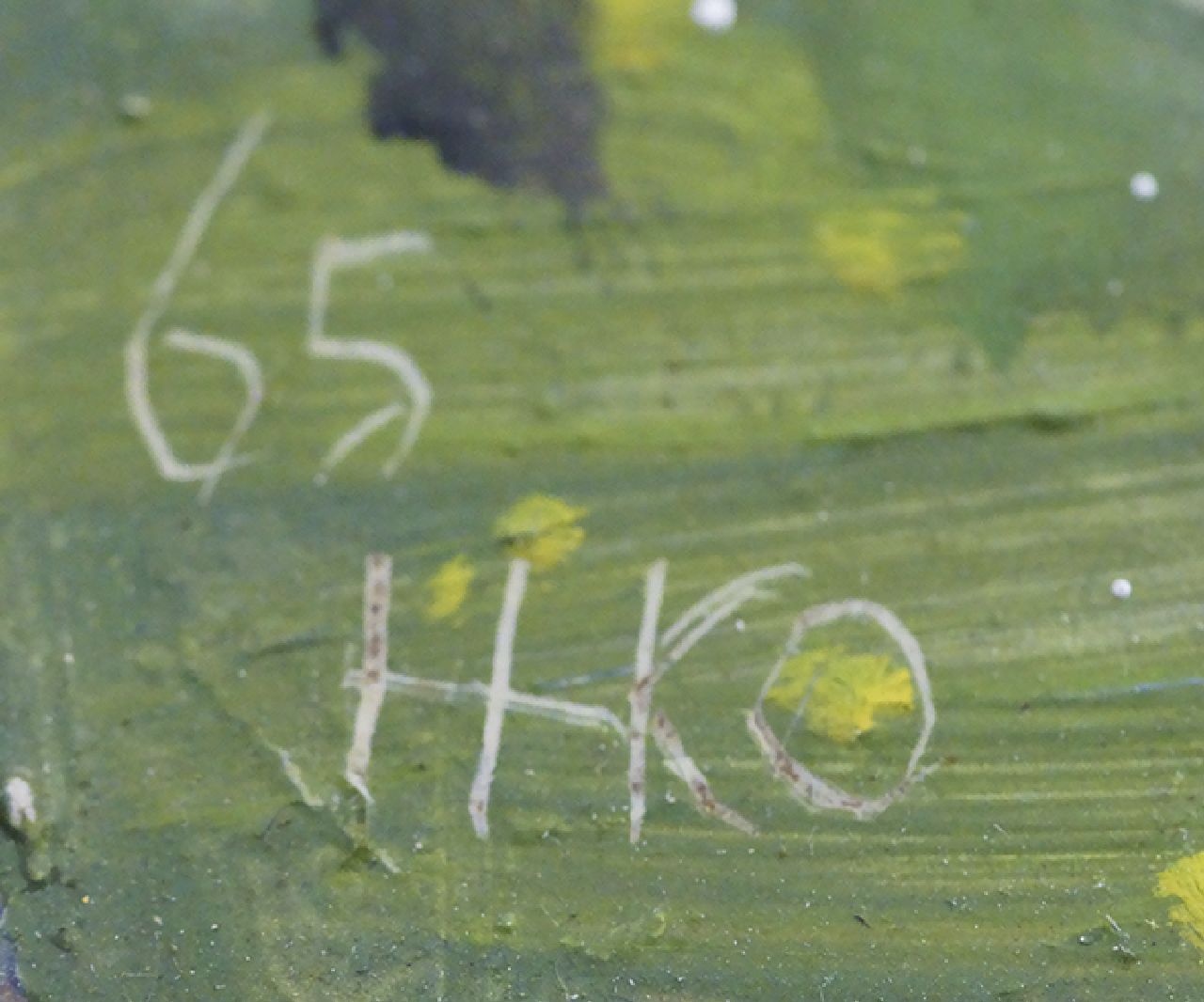 Harm Kamerlingh Onnes signaturen In het park