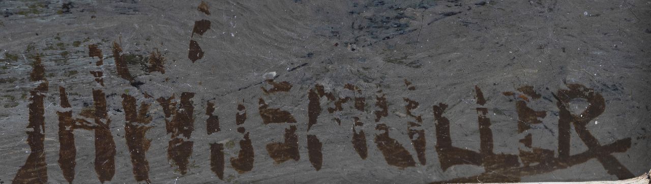 Jan Hillebrand Wijsmuller signaturen Gezicht op De Munt, Amsterdam