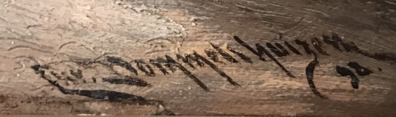 Christiaan Dommelshuizen signaturen Gezicht op de Kerkstraat, Almelo
