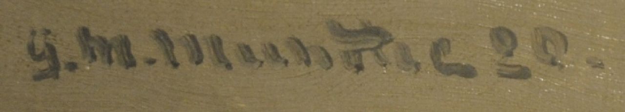Morgenstjerne Munthe signaturen Avondstemming bij Katwijk