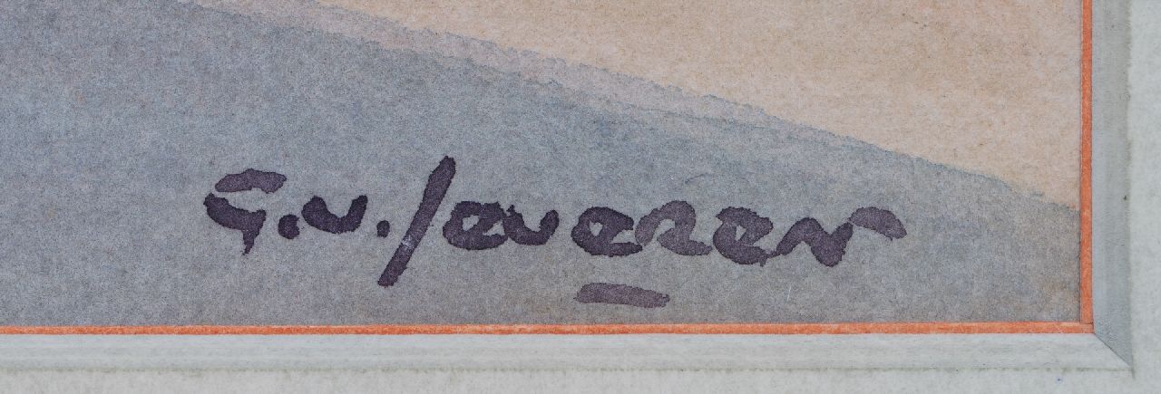 Gerrit van Jeveren signaturen De boulevard van Scheveningen