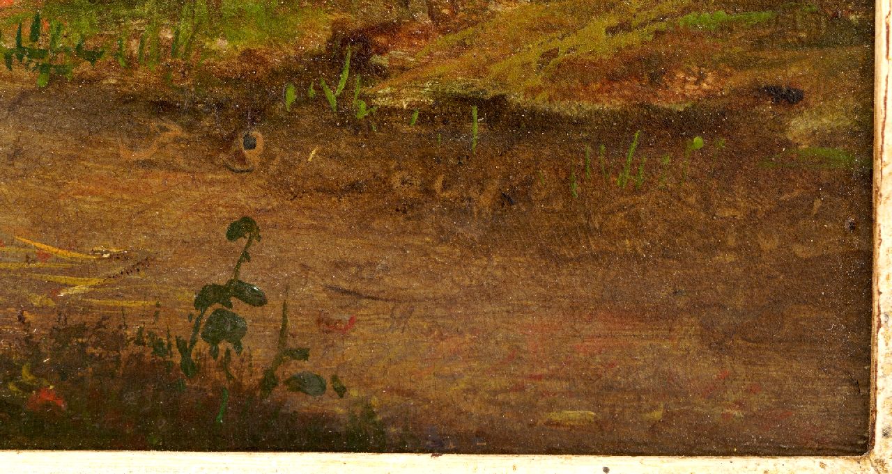 Frans Breuhaus de Groot signaturen Visverkoop aan de dorpsbeek